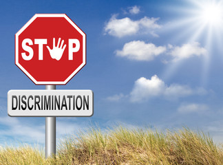 stop discrimination no racism