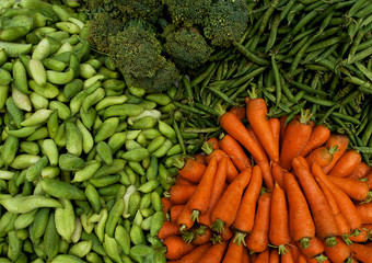 Raw Vegetables background