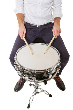 Teaching in the school drums