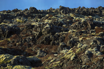 Volcanic rocks in Iceland