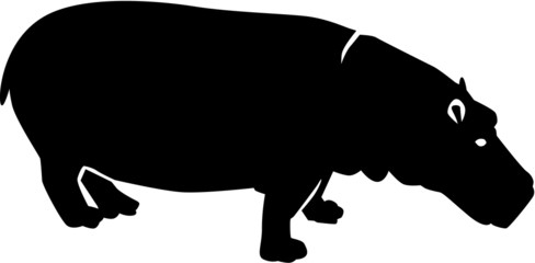 Hippo Silhouette