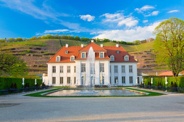 Fototapeta na wymiar Schloss Wackerbarth in Radebeul bei Dresden