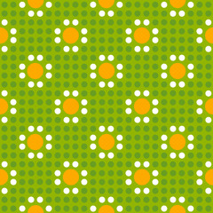 Seamless geometric polka dot pattern