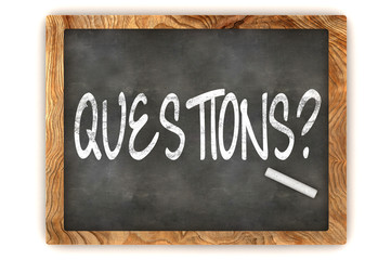 Fototapeta premium Questions Chalkboard