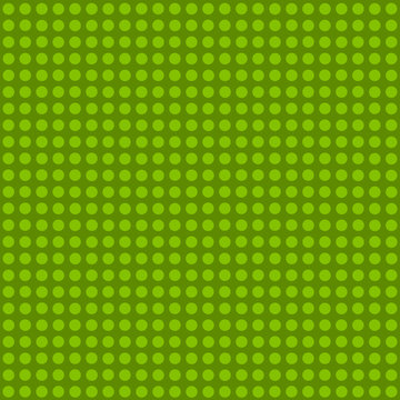 Seamless green polka dot pattern