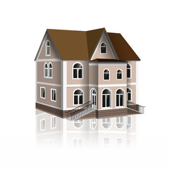 Modern house in vectors