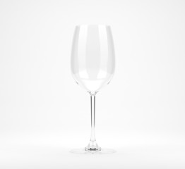 Empty wine glass