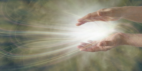 Miracles Happen - healer working with energy 