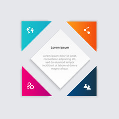 Vector colorful info graphics for your business presentations.