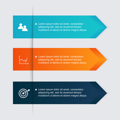 Vector colorful info graphics for your business presentations.
