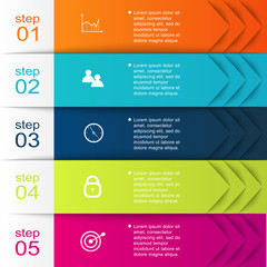Vector colorful info graphics for your business presentations.