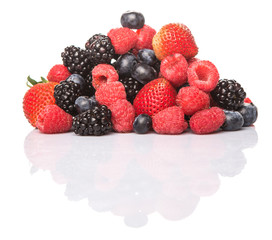 Strawberry, blackberry, blueberry and raspberry 