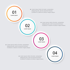 Vector colorful info graphics for your business presentations.