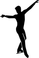 Fototapeta na wymiar Figure Skating Single Man