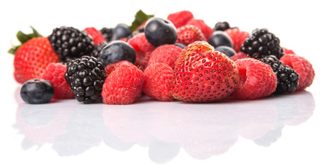 Strawberry, blackberry, blueberry and raspberry 