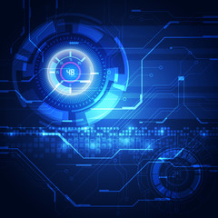 vector digital technology concept, abstract background