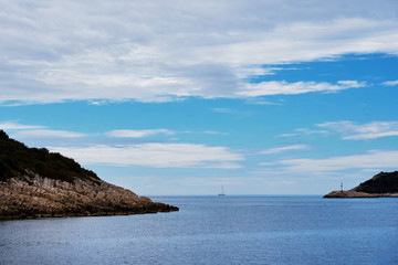 Fototapeta premium Beautiful sunset in Croatia. Summer holiday