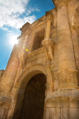 The Arch of Hadrian at Jersah in Jordan