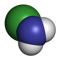 Chloramine (monochloramine) disinfectant molecule.