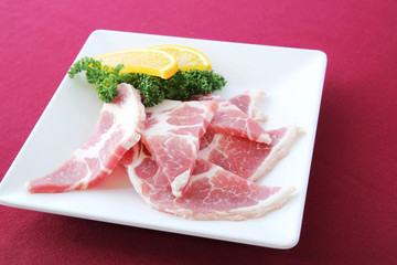 Raw pork