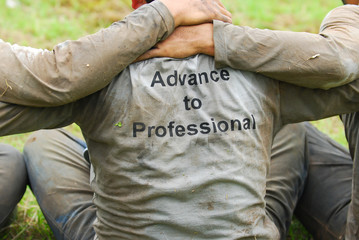 Fototapeta premium Team Training_04