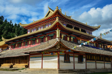 Tibetan temple in Shangri-La, China