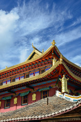 Obraz premium Tibetan temple in Shangri-La, China