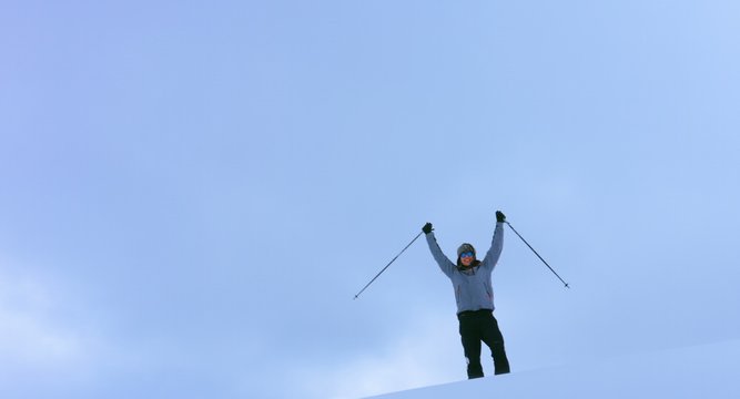Mountain Success Top Freedom Travel Hiking Adventure Trekking