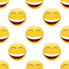 Laughing emoticon pattern