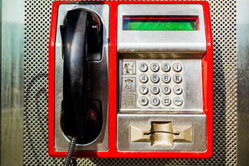 Public telephone box