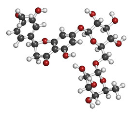 Hydroxycitric acid  (HCA, hydroxycitrate) molecule. 