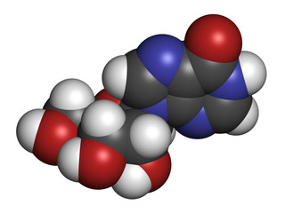 Octacosanol plant wax component molecule.