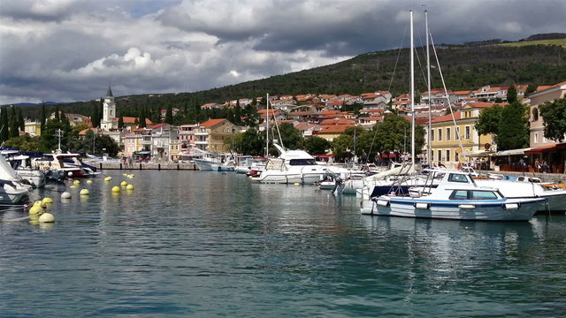 Marina in Selce, Croatia.
