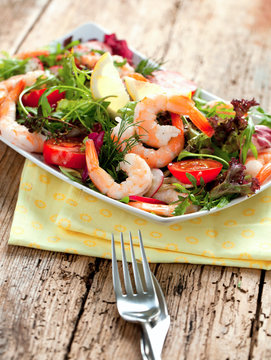 Garnelen Salat 