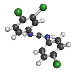 Triclocarban antibacterial agent molecule.