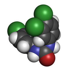 Triclocarban antibacterial agent molecule. O