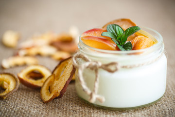 home sweet yogurt with dried fruit