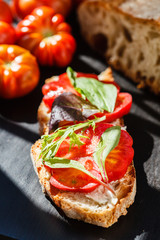 Bruschetta with tomato