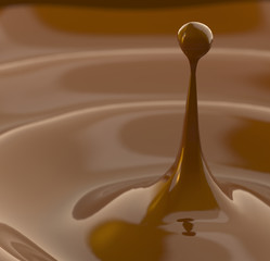 Hot chocolate splash