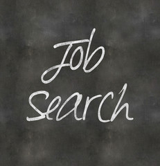 Job Search Written on a Blackboard