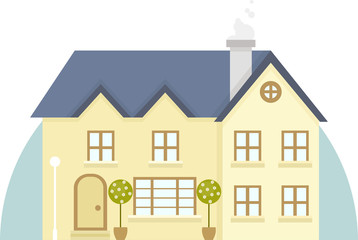 vector two story house icon