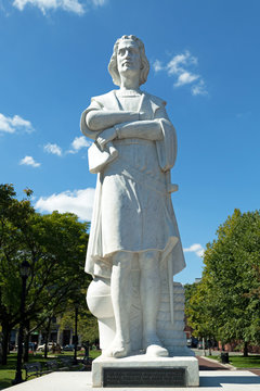 Boston Colombus Public Statue
