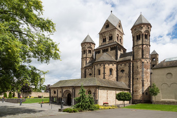 Fototapeta na wymiar Medieval benedictine Abbey in Maria Laach, Germany