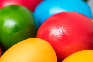 Fototapeta na wymiar Pile Of Colorful Easter Eggs