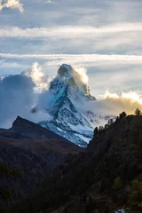 Papier Peint photo Cervin Matterhorn in Swiss Alps