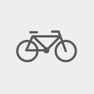 Bicycle thin line icon