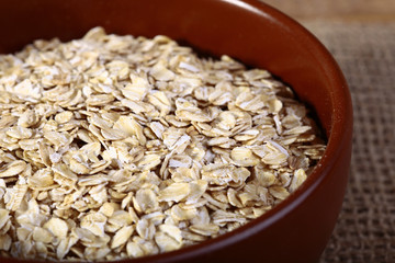 Oatmeal in plate