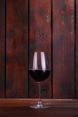 Red wine on wood