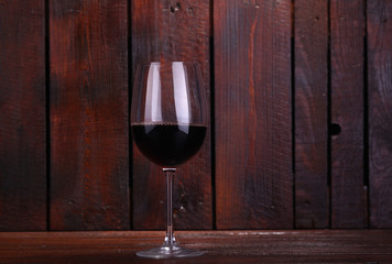 Red wine on wood