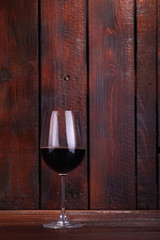 Red wine on wood